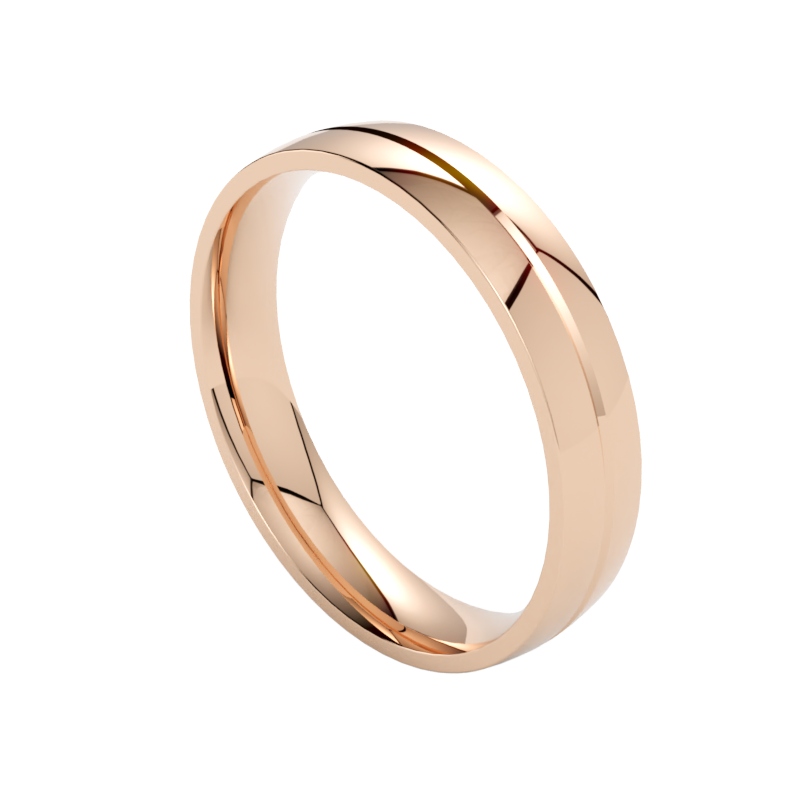 ponadczasowe złote obrączki ślubne 585 z różowego złota